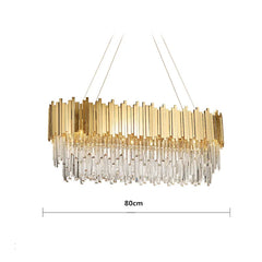 Luxury Crystal Led Chandeliers For Living Room Dining Bedroom Adjustable Metal Hanging Lamp Indoor Lighting Lamparas Fixture