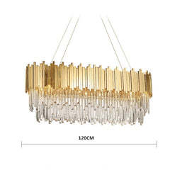 Luxury Crystal Led Chandeliers For Living Room Dining Bedroom Adjustable Metal Hanging Lamp Indoor Lighting Lamparas Fixture