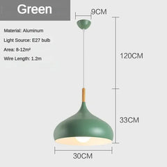 Nordic Simple Macaroon Color Pendant Lights LED Hanging Lamp Lamparas Colgantes Cocina Kitchen Cafe Single Head Chandelier