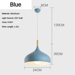 Nordic Simple Macaroon Color Pendant Lights LED Hanging Lamp Lamparas Colgantes Cocina Kitchen Cafe Single Head Chandelier