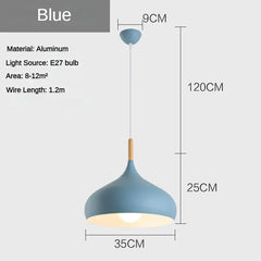 Nordic Simple Macaroon Color Pendant Lights LED Hanging Lamp Lamparas Colgantes Cocina Kitchen Cafe Single Head Chandelier