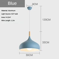 Nordic Simple Macaroon Color Pendant Lights LED Hanging Lamp Lamparas Colgantes Cocina Kitchen Cafe Single Head Chandelier