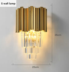 Luxury Crystal Led Chandeliers For Living Room Dining Bedroom Adjustable Metal Hanging Lamp Indoor Lighting Lamparas Fixture