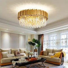 Luxury Crystal Led Chandeliers For Living Room Dining Bedroom Adjustable Metal Hanging Lamp Indoor Lighting Lamparas Fixture